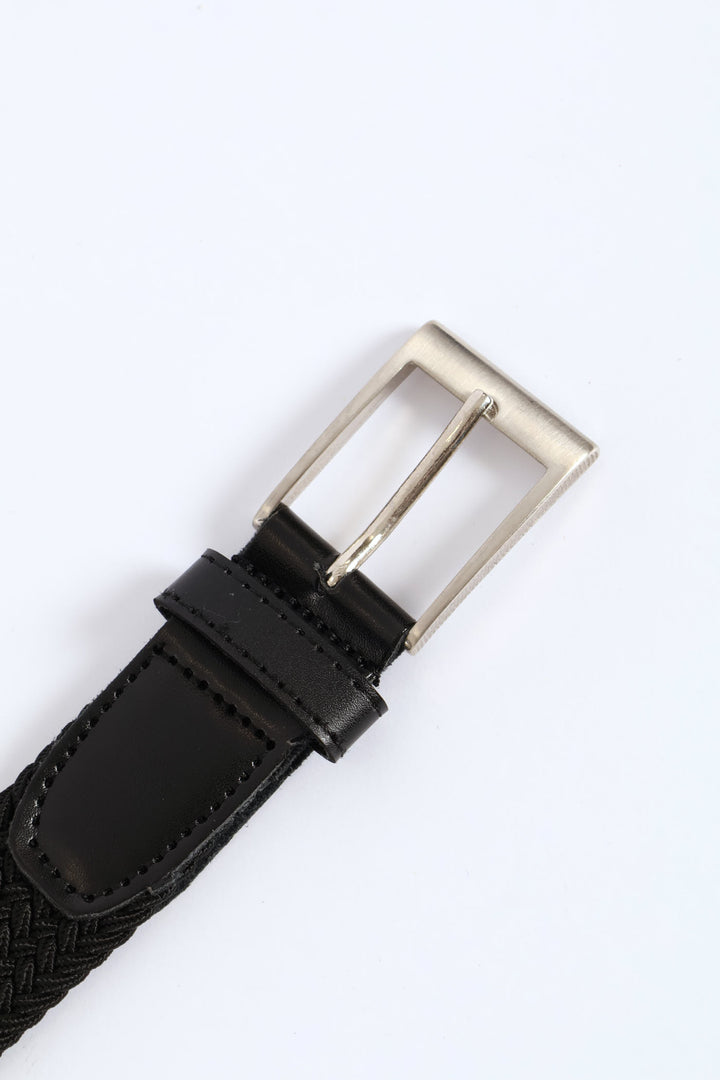 Boys Elasticated Belt - Black