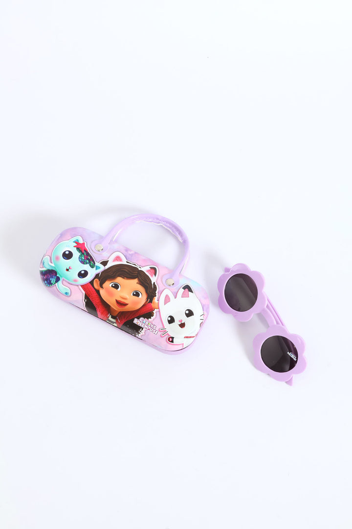 Pre-Girls Gabby's Dollhouse Sunnies & Case Set - Lilac