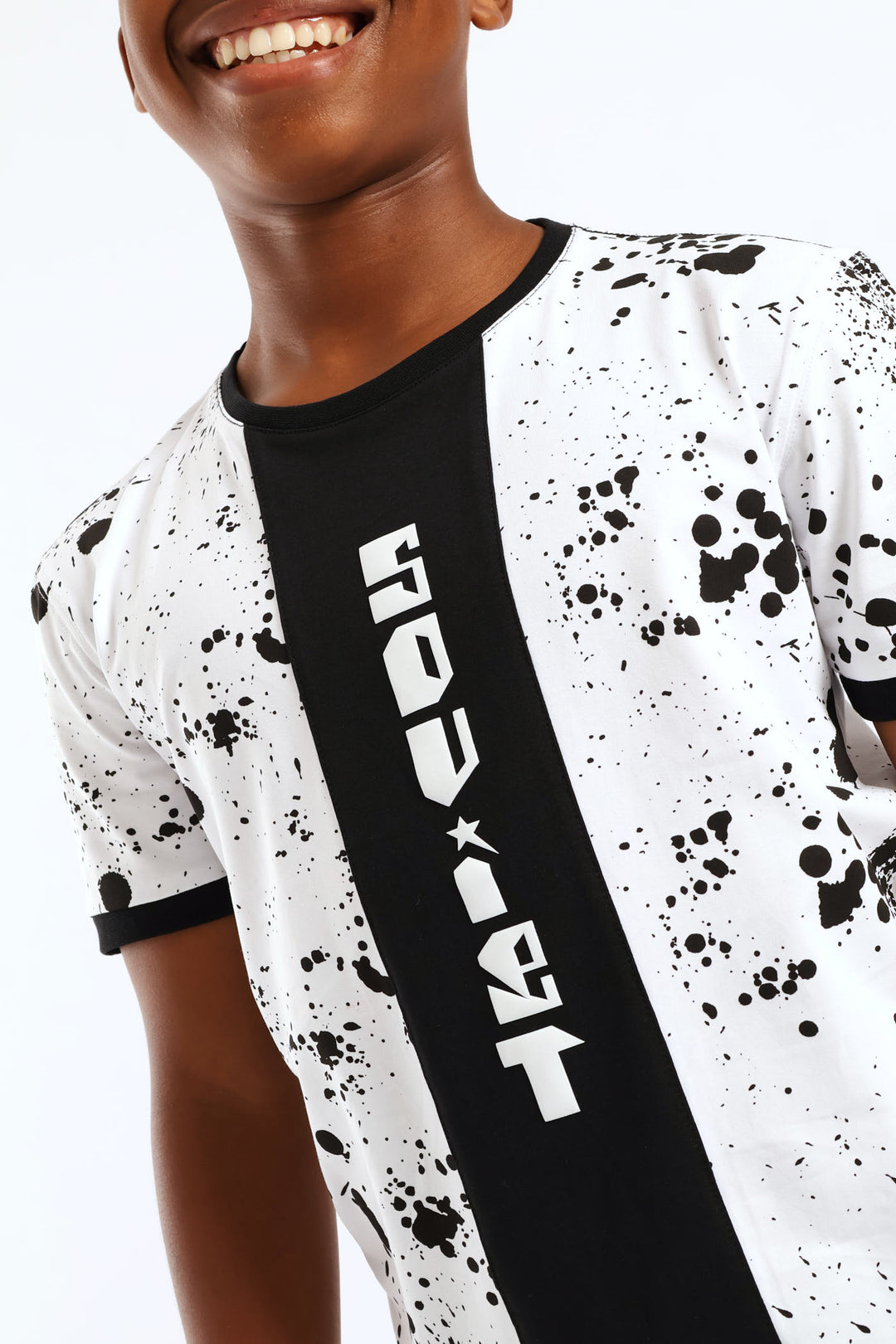 Boys Skill Print T-Shirt - White