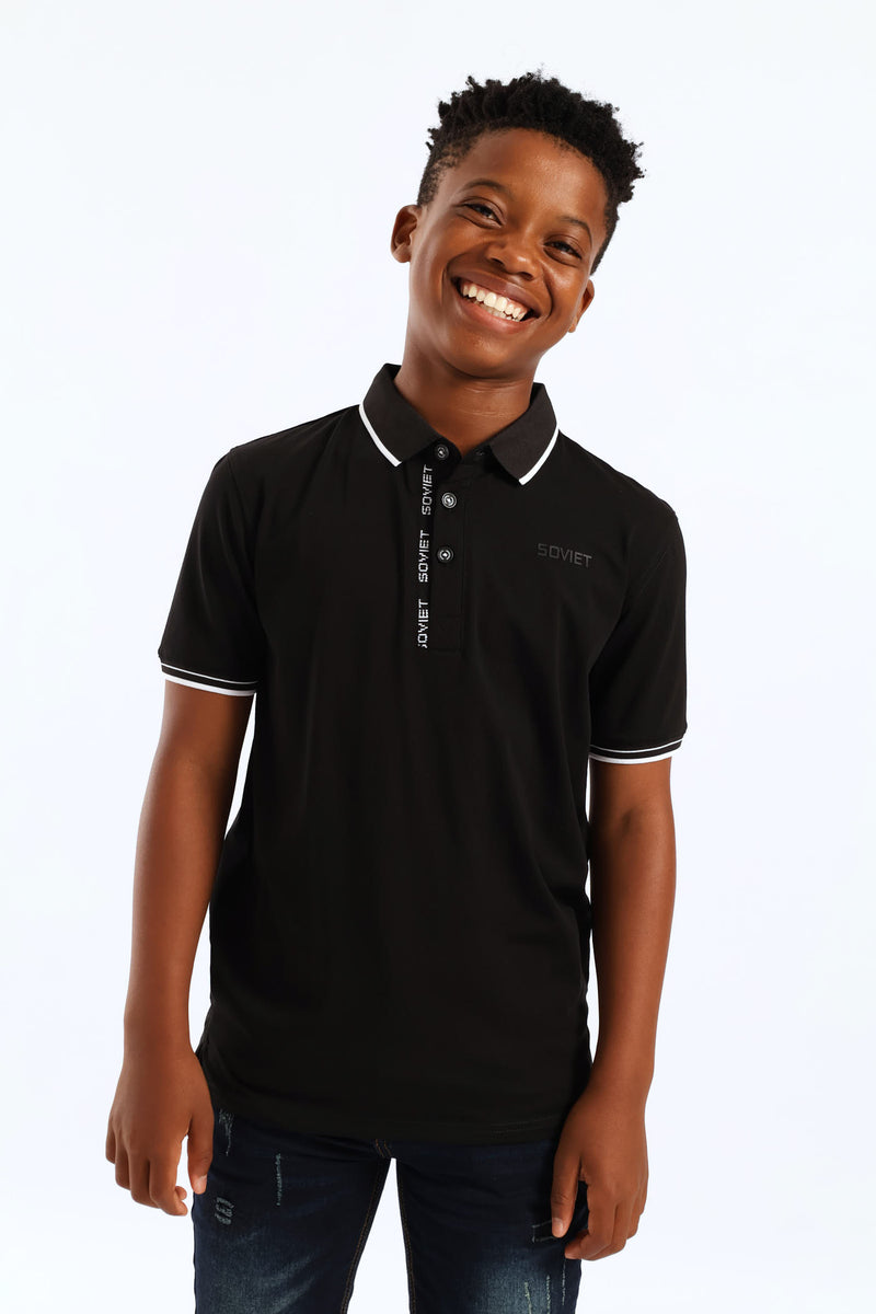 Boys Namor Golfer - Black
