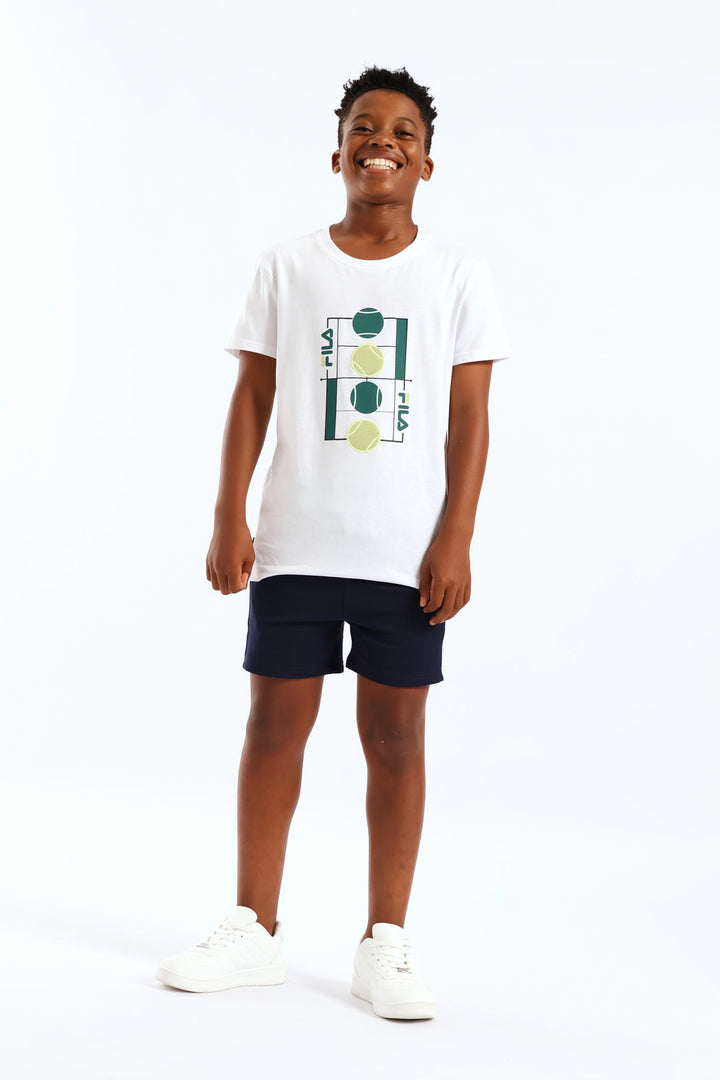Boys Fabiano T-Shirt - White