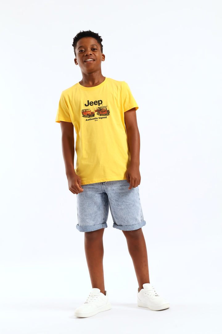 Boys Graphic Tee - Yellow