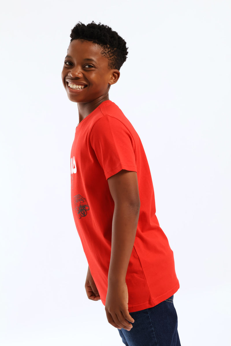 Boys Valerio T-Shirt - Red
