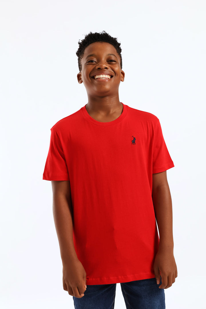 Boys Austin Classic T-Shirt - Red