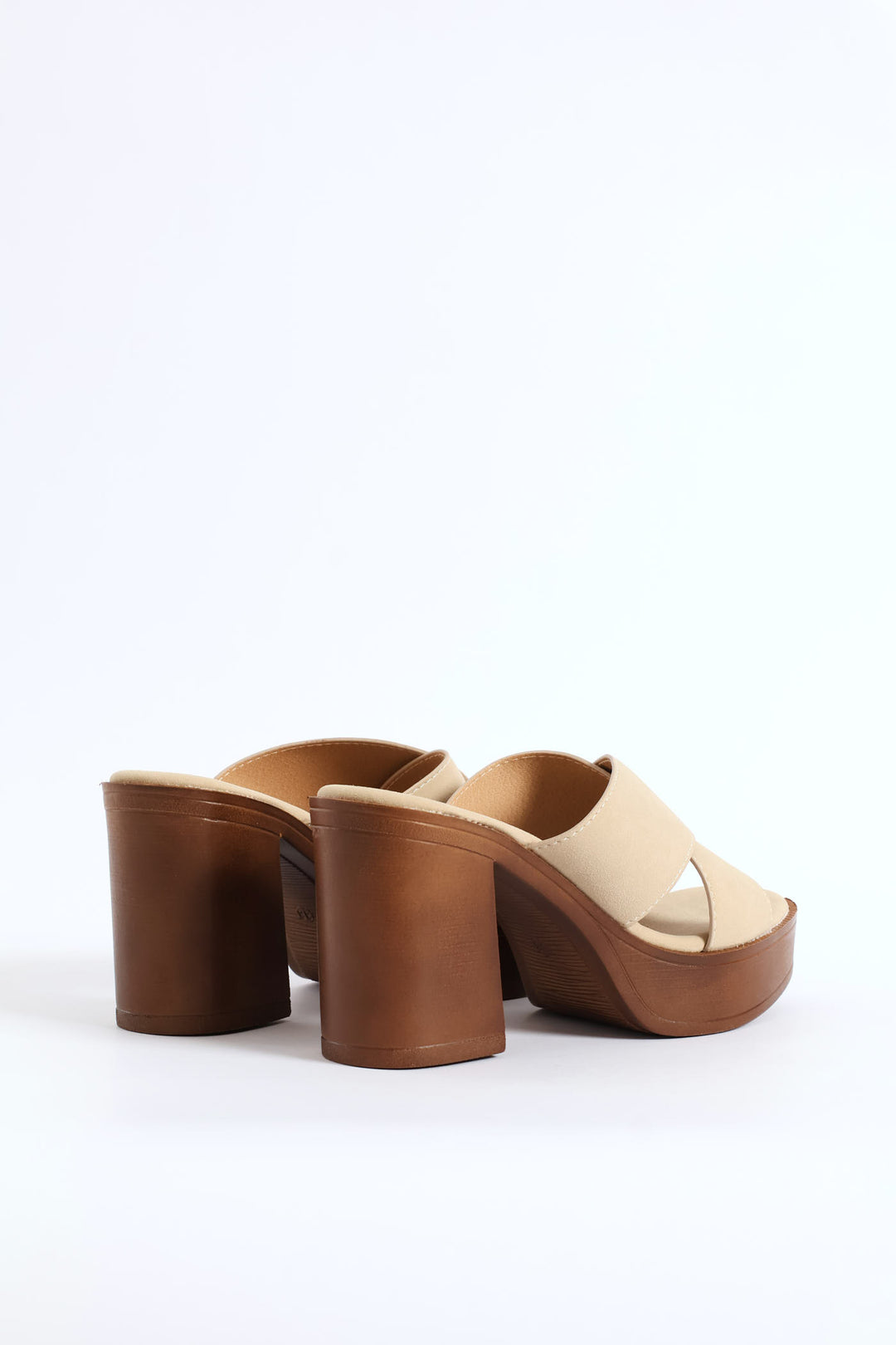 Platform Crosstrap Sandal - Stone