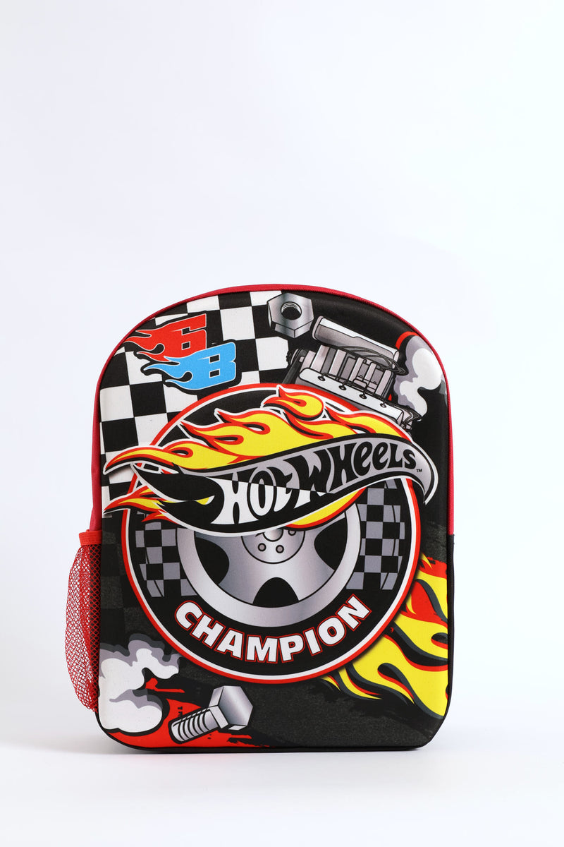 Pre-Boys Hot Wheels Debossed Backpack - Multi