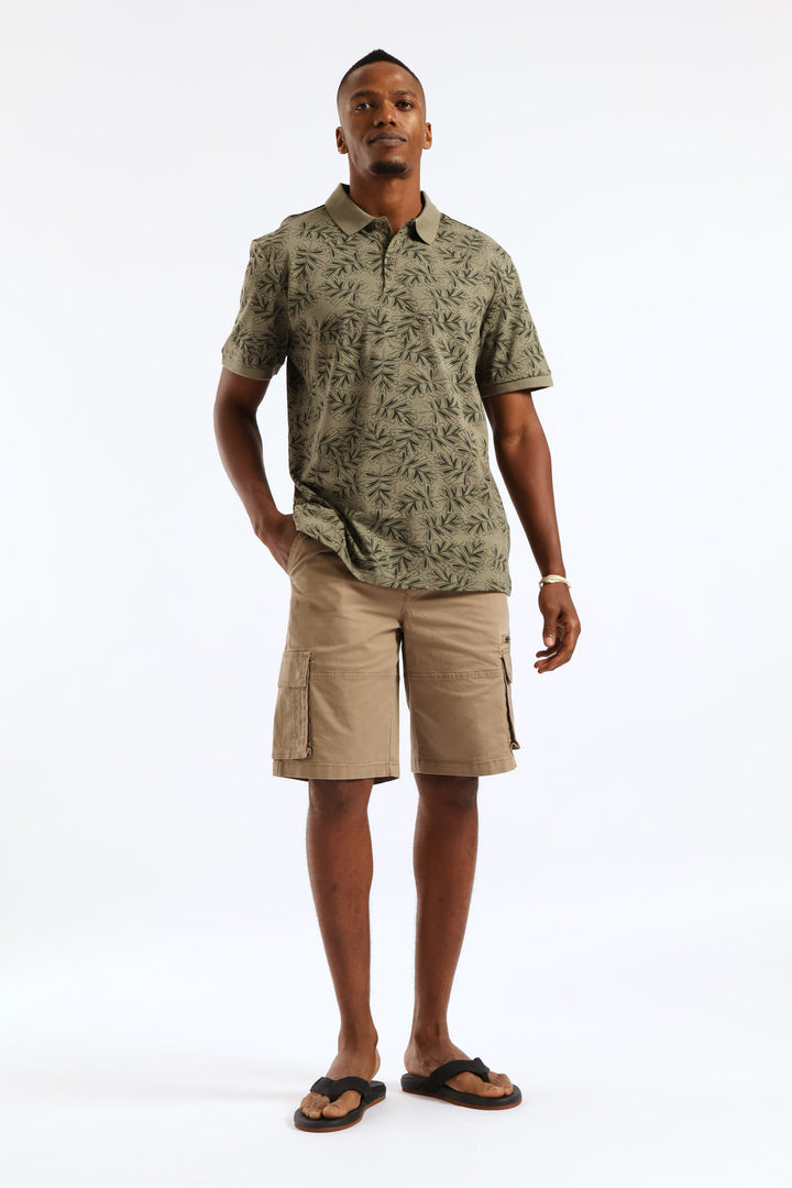Zip Cargo Short - Khaki