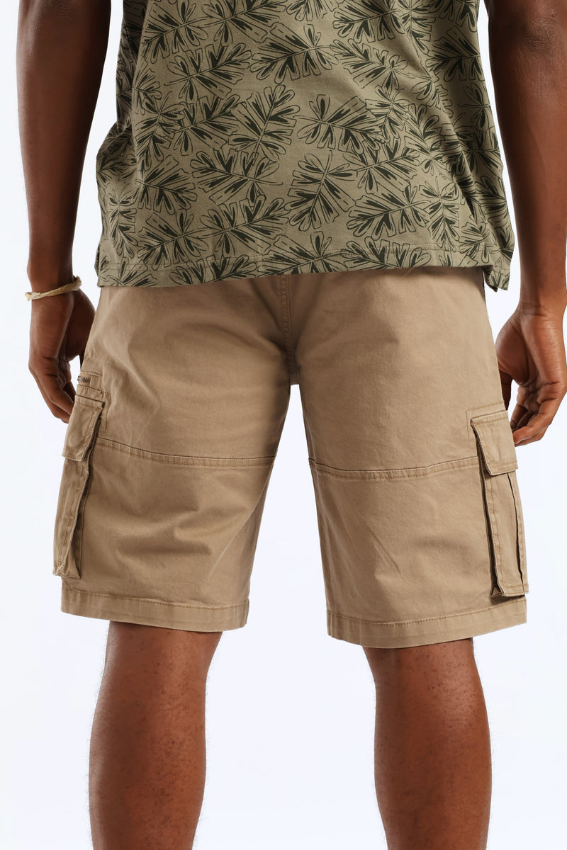 Zip Cargo Short - Khaki