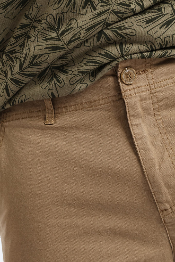 Zip Cargo Short - Khaki