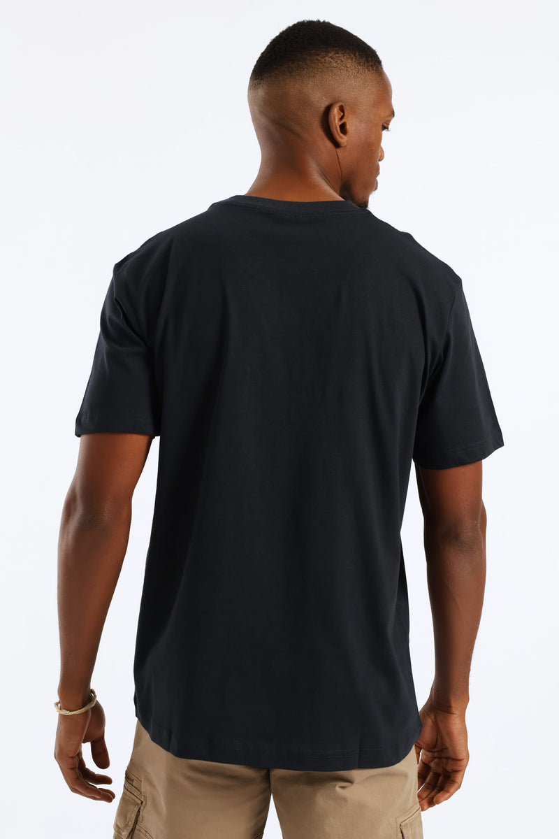 Monte Carlo Polo Club Metallic Tee - Navy