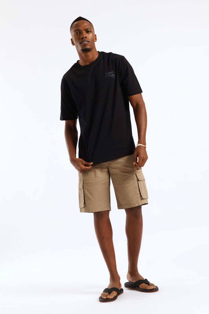 Wings Stone Denim Company Heavy Weight Tee - Black