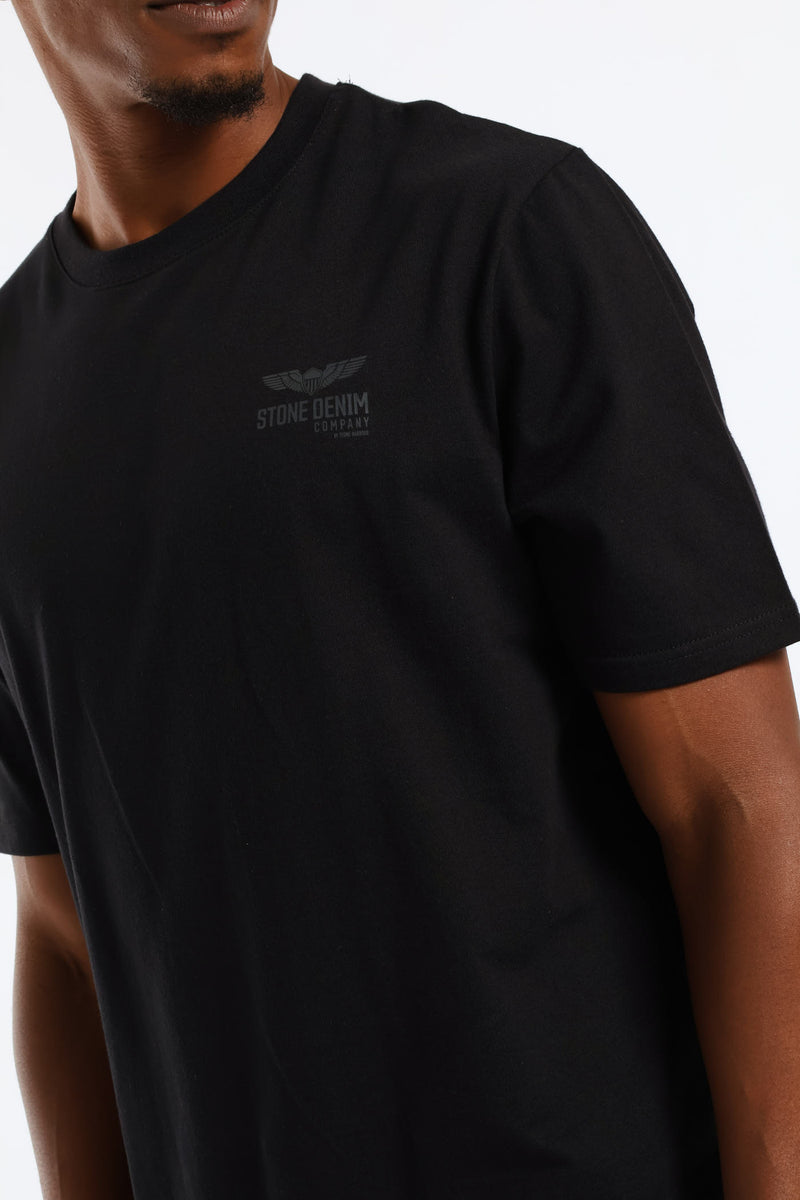 Wings Stone Denim Company Heavy Weight Tee - Black
