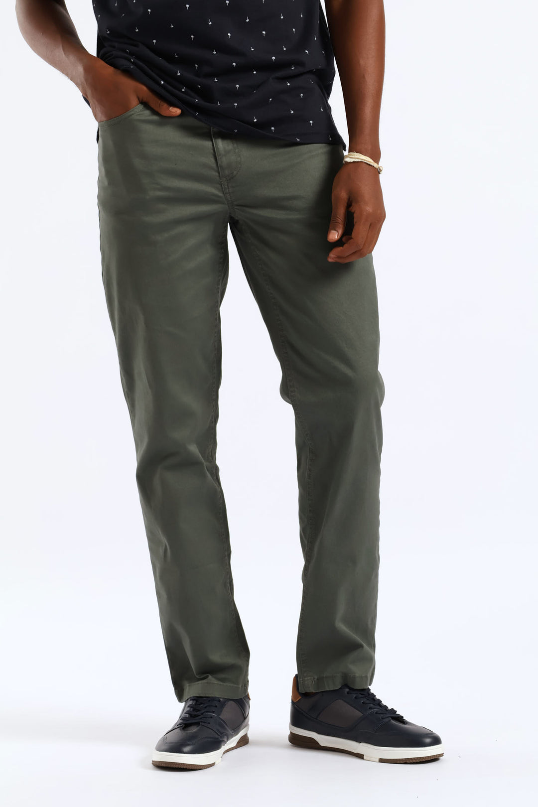 5 Pocket Chino Trouser - Fatigue