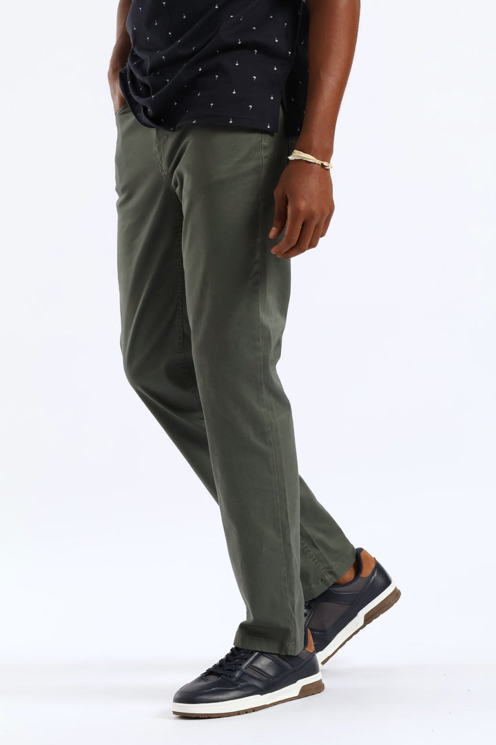 5 Pocket Chino Trouser - Fatigue