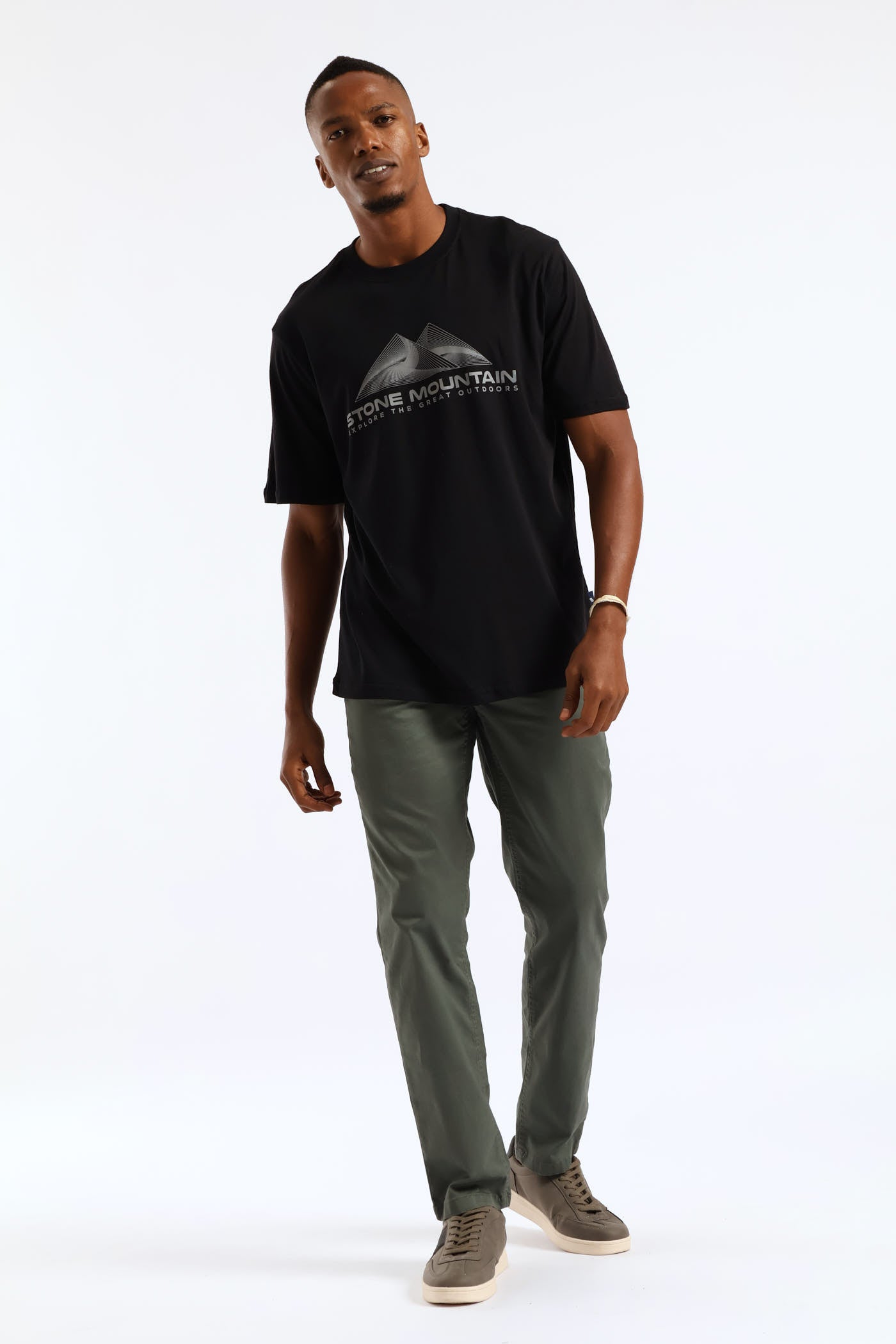 Mens Stone Mountain Tee - Black – Edgars