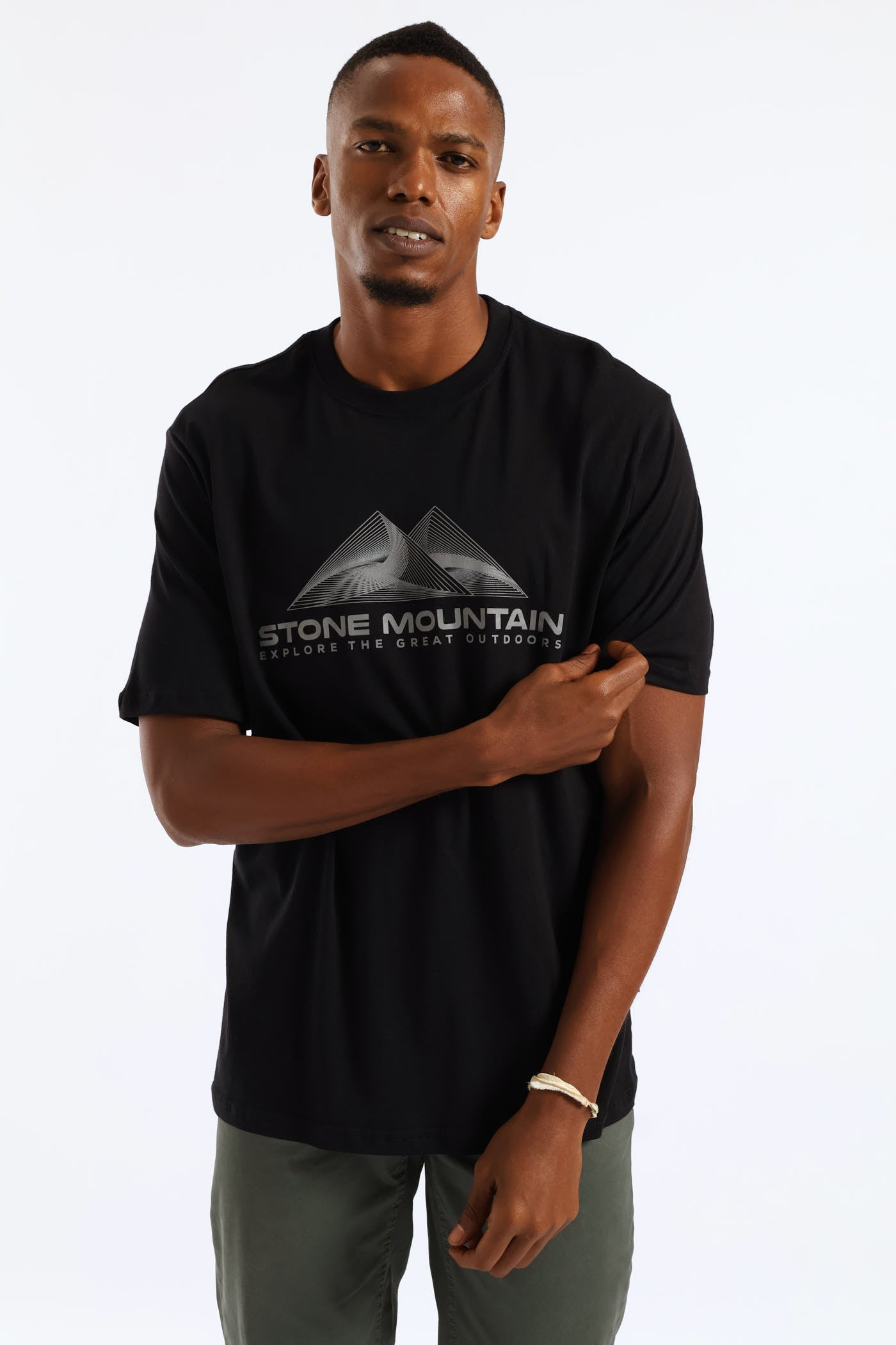 Mens Stone Mountain Tee - Black – Edgars