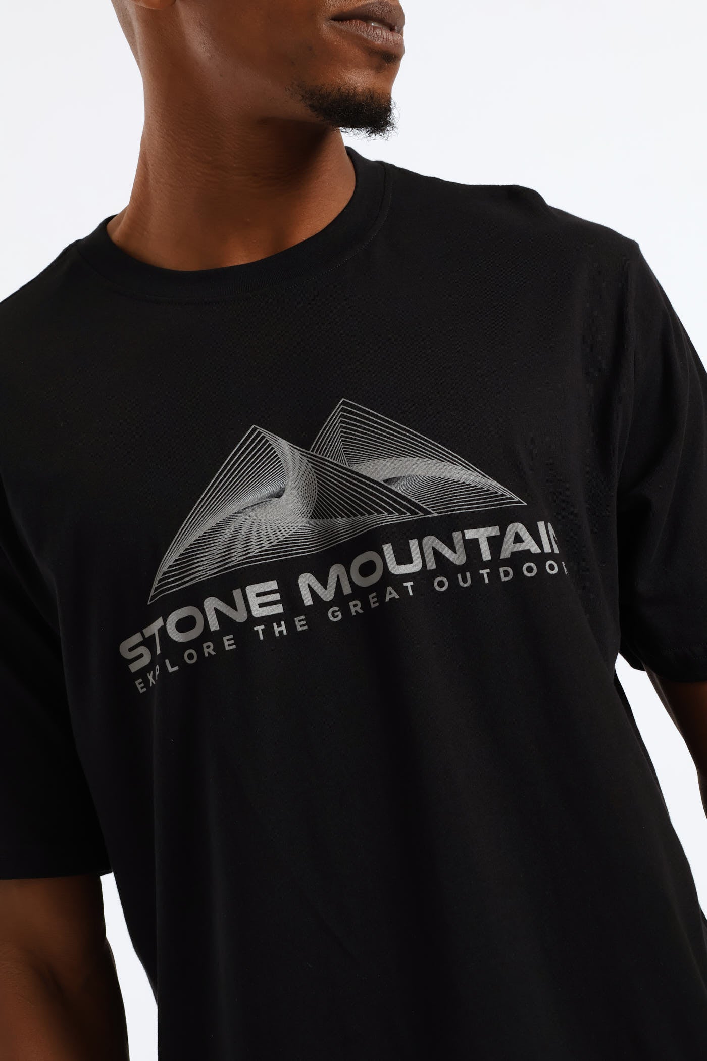 Mens Stone Mountain Tee - Black – Edgars