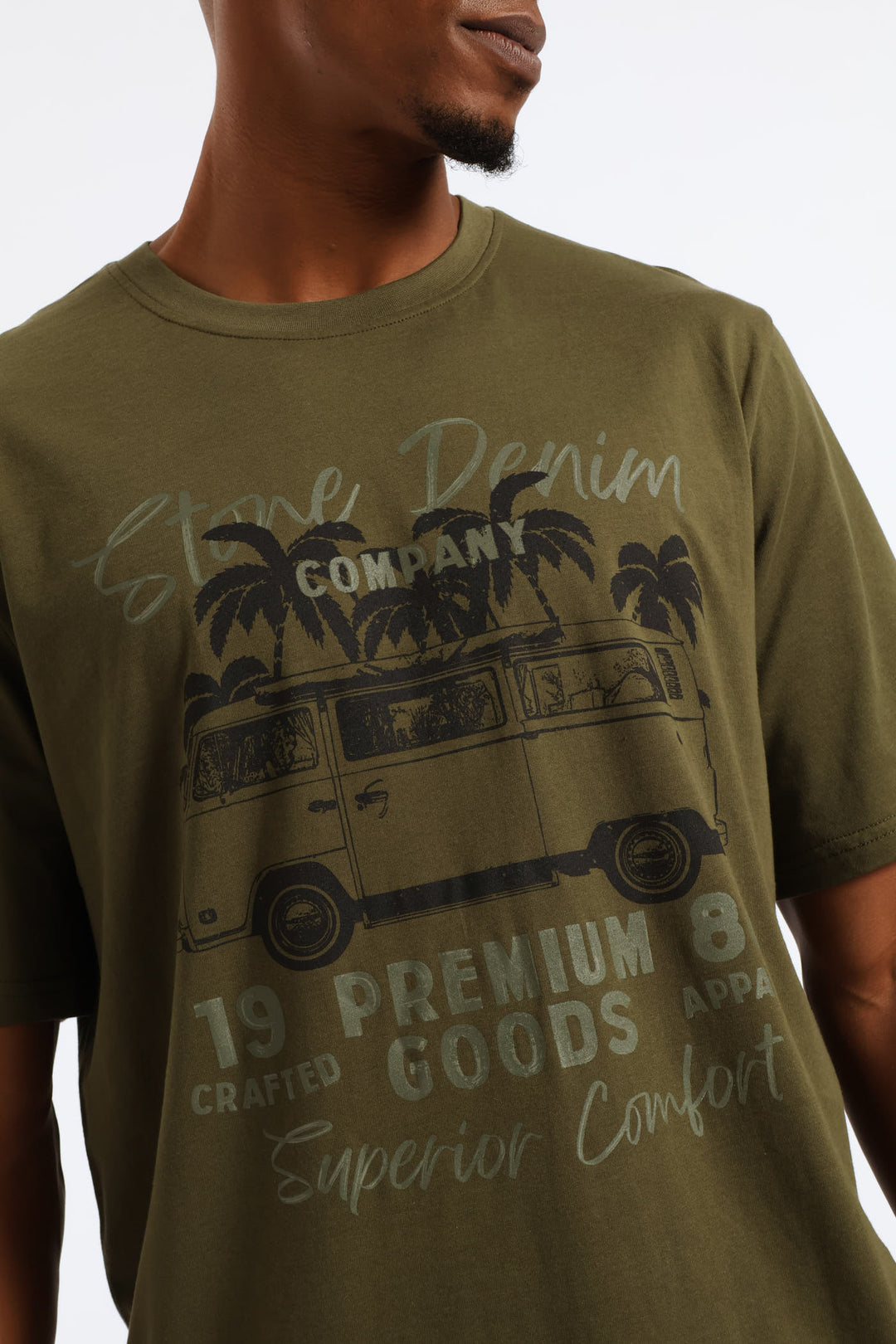 Camper Van Tee - Olive