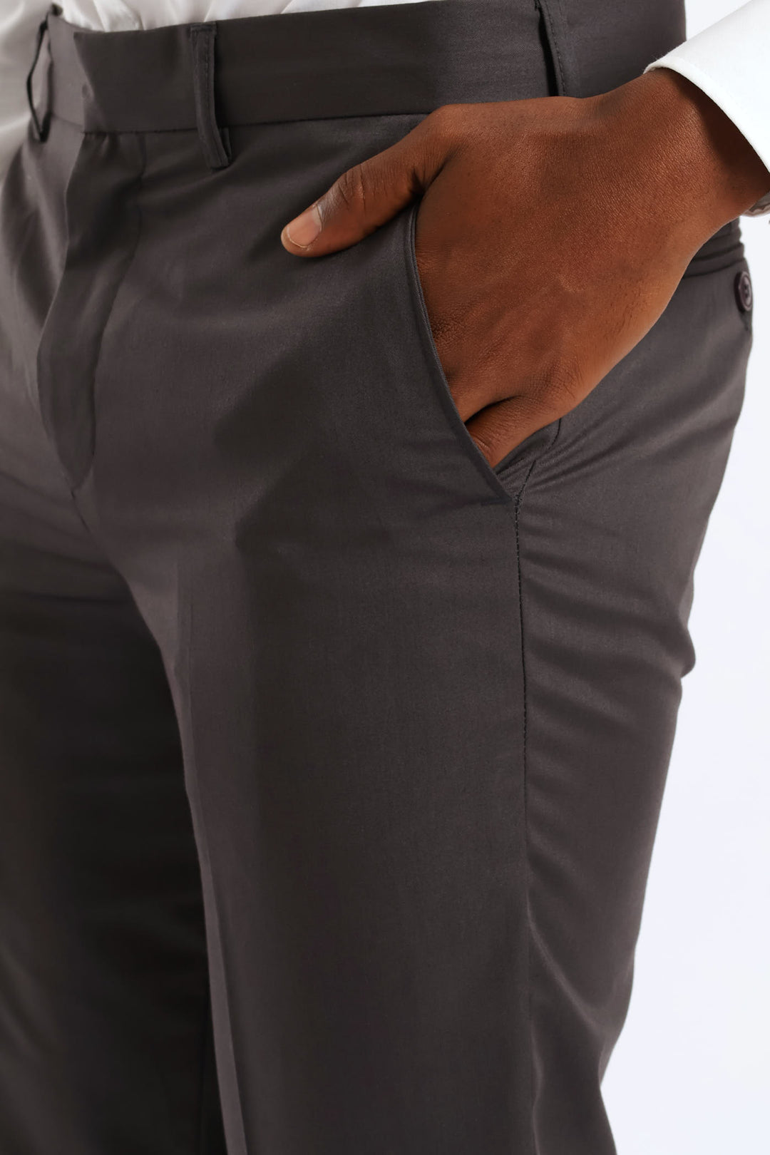 Regular Fit Formal Trouser - Charcoal