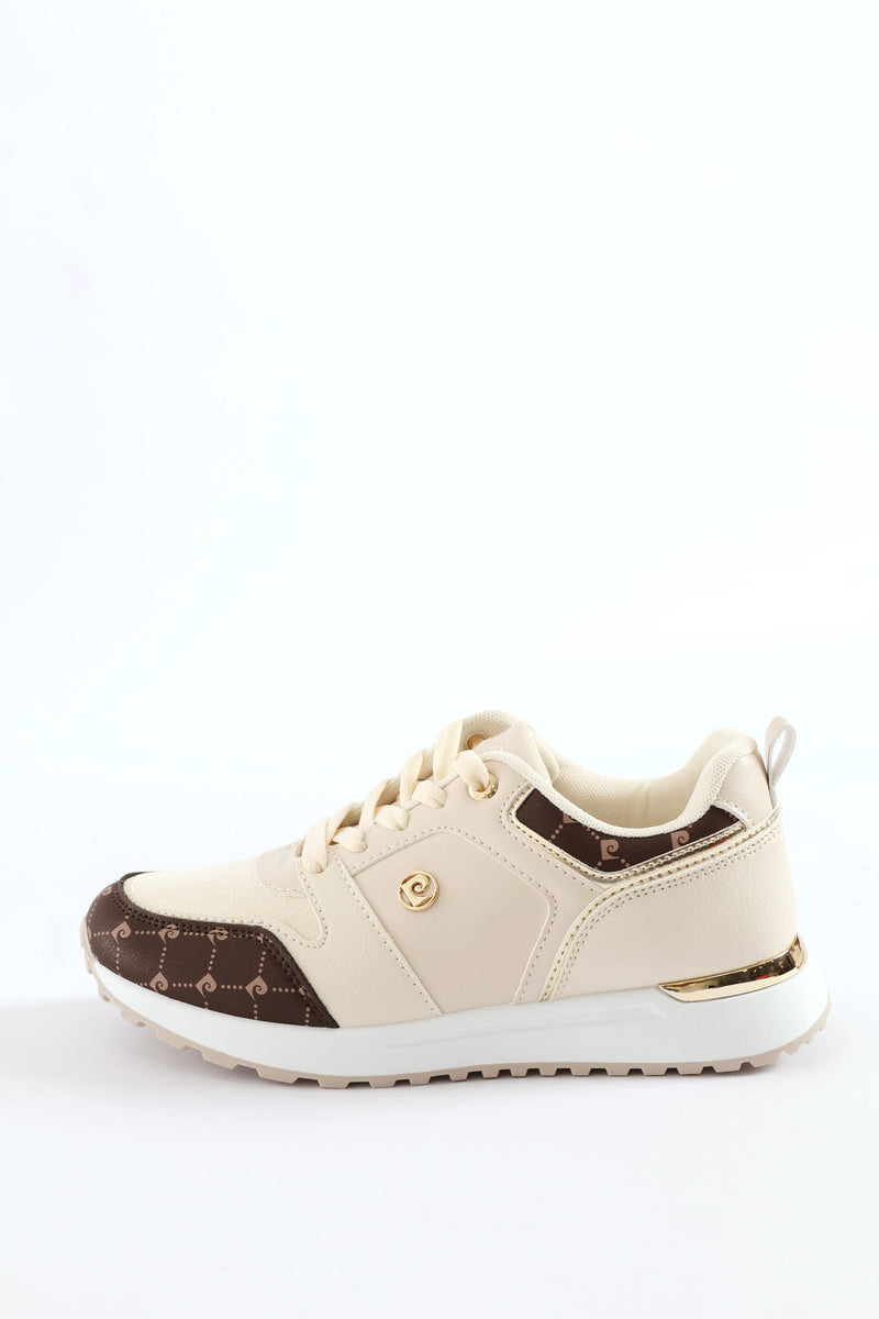 Colourblocked Sneaker - Beige
