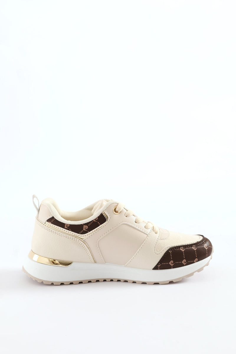 Colourblocked Sneaker - Beige