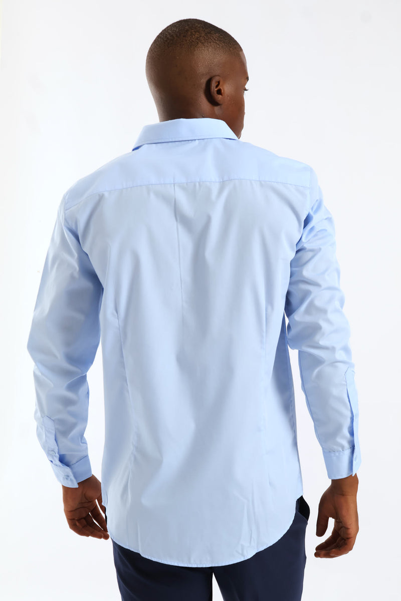 Easy Care Long Sleeve Shirt - Light Blue