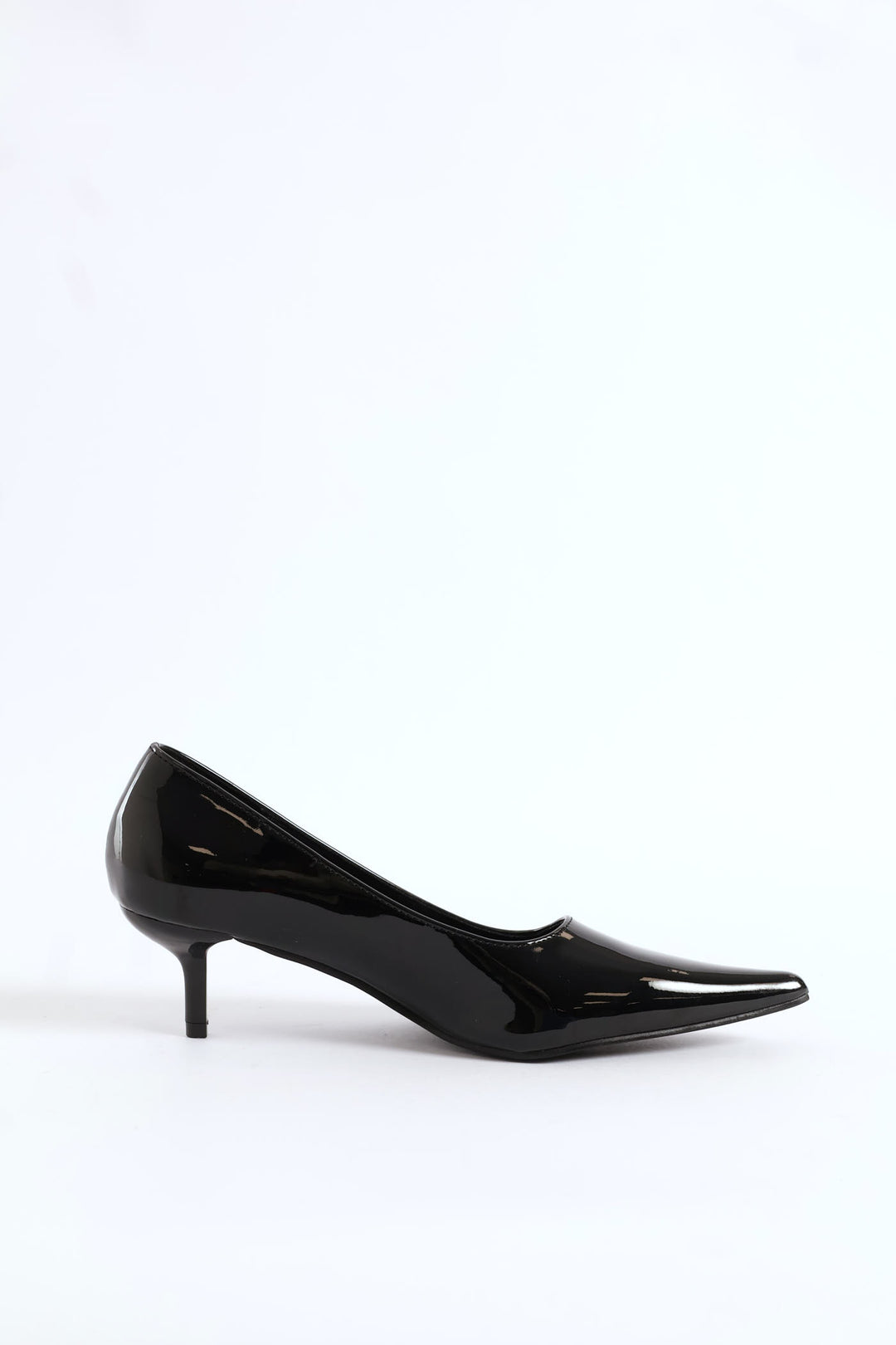 Patent Court Heel - Black