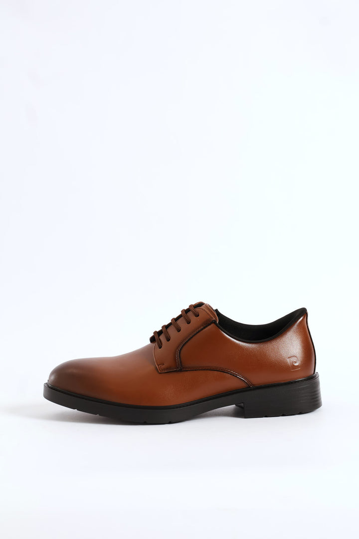 Pc Eezy Fit Plain Toe Derby Shoe - Tan