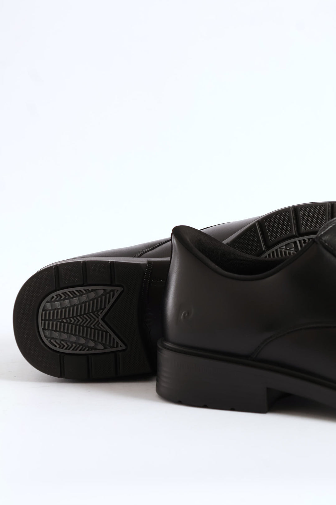 Eezy Fit Plain Toe Derby Shoe - Black