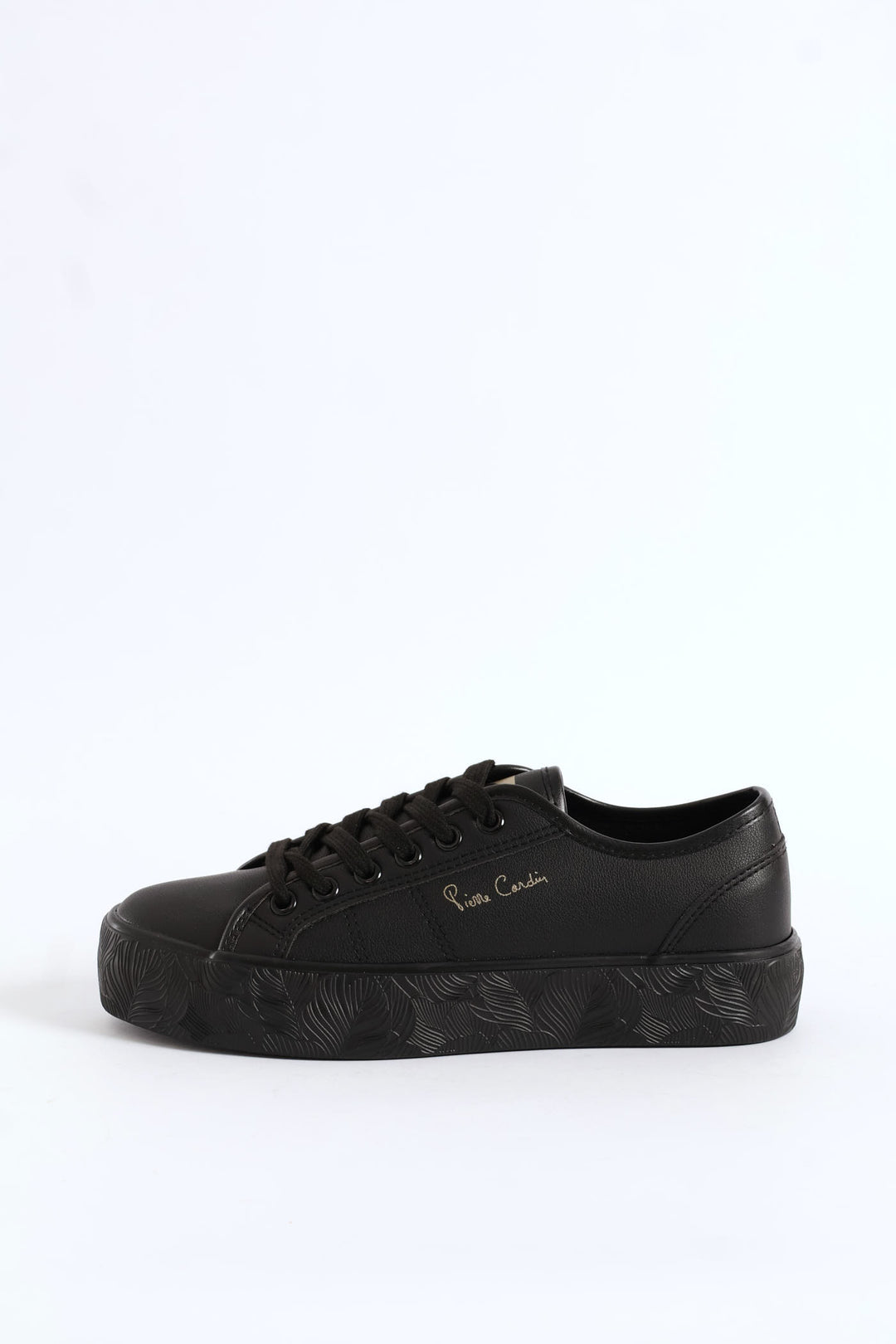Floral Platform Sneaker - Black