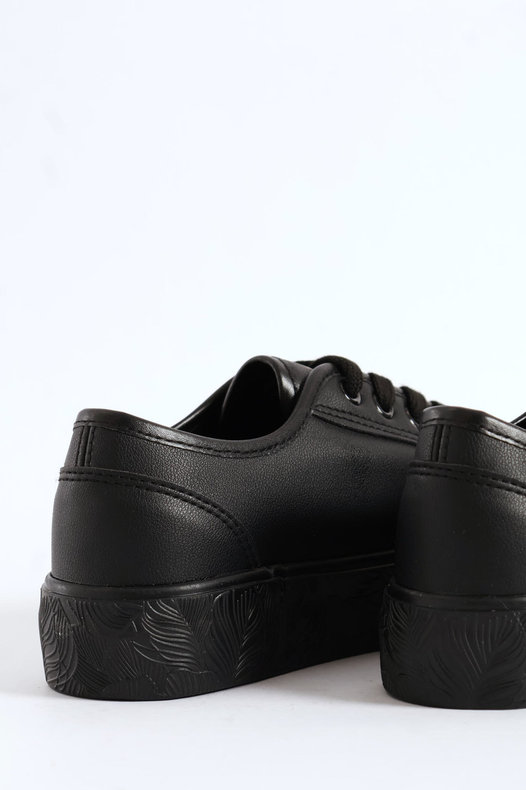 Floral Platform Sneaker - Black