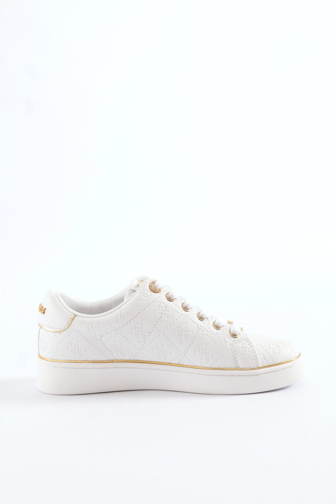 Embossed Print Sneaker - White