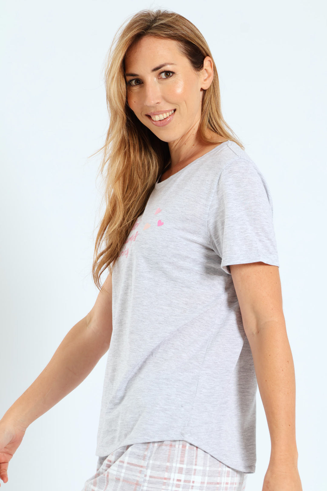 Love Wins Screen Print Tee - Grey Melange