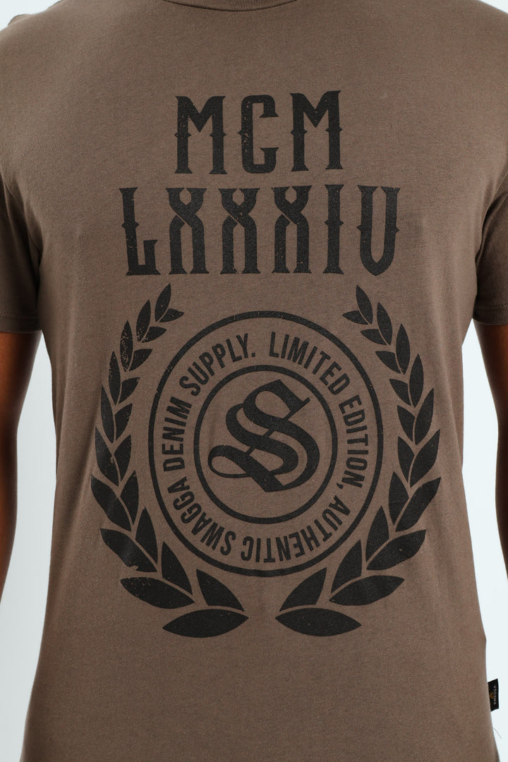 Basic Print T-Shirt - Fatigue