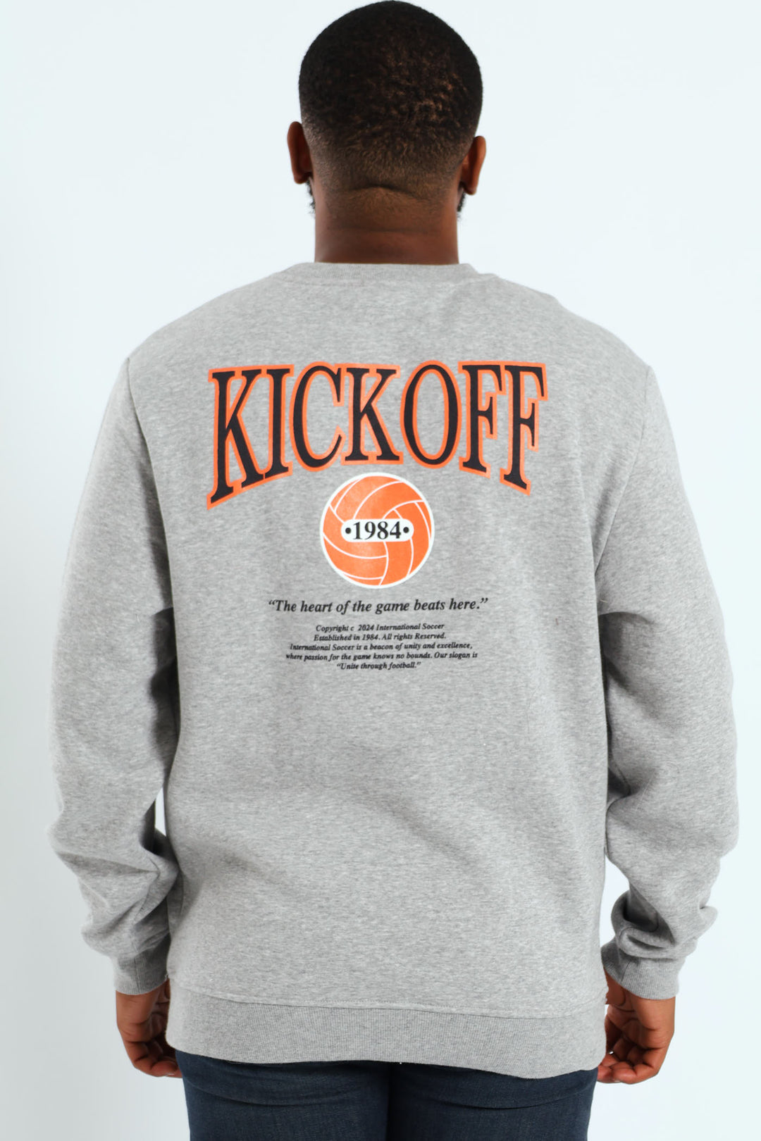 Kick Off Crew Sweater - Grey Melange