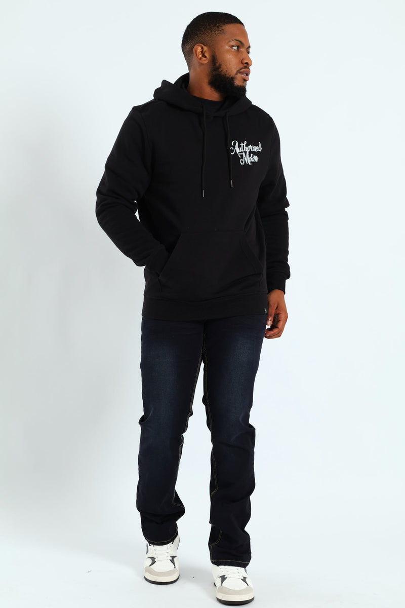 Motor Sport Front & Back Hoody - Black