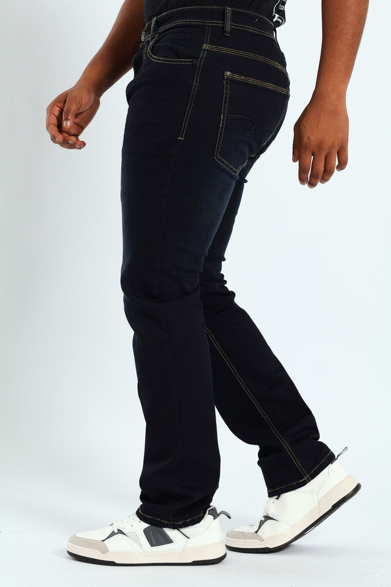 Terminator Straight Denim - Blue/Black