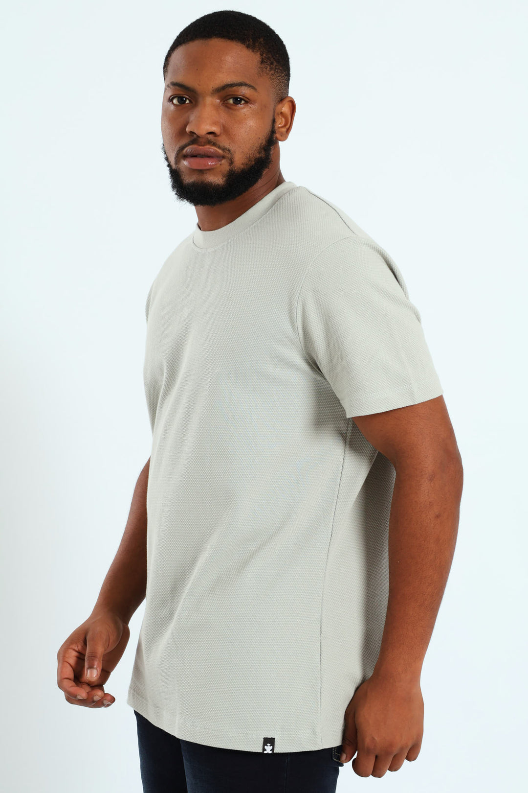 Waffle Crew Surf Interest Tee - Grey