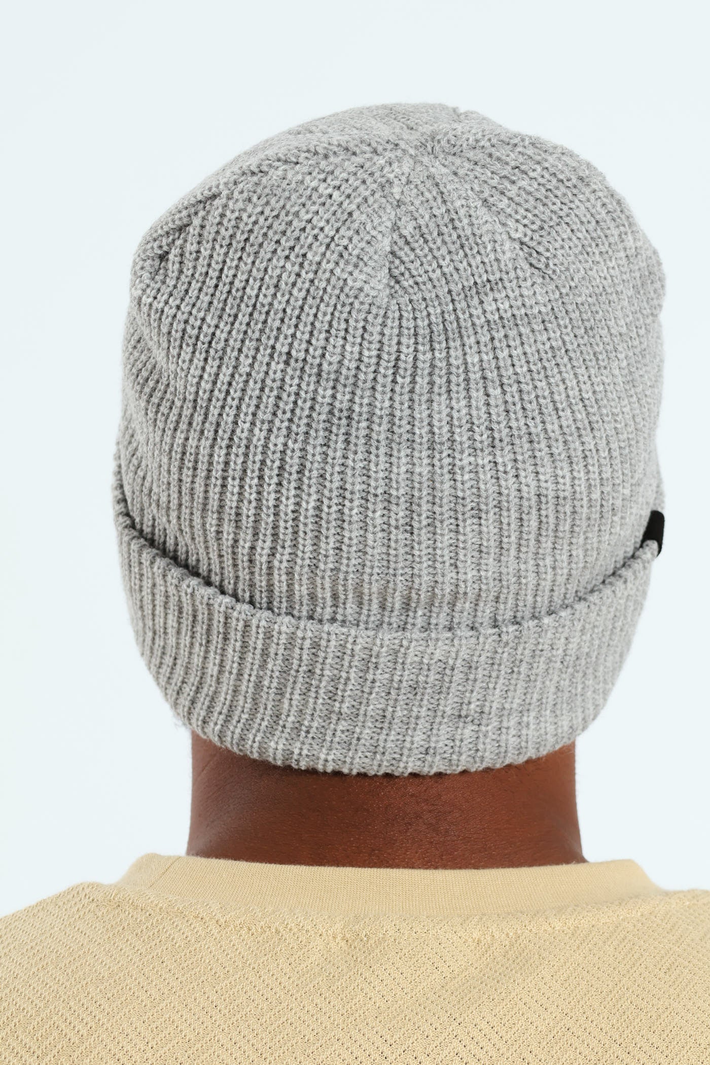 Mens Ribbed Beanie - Grey Melange – Edgars