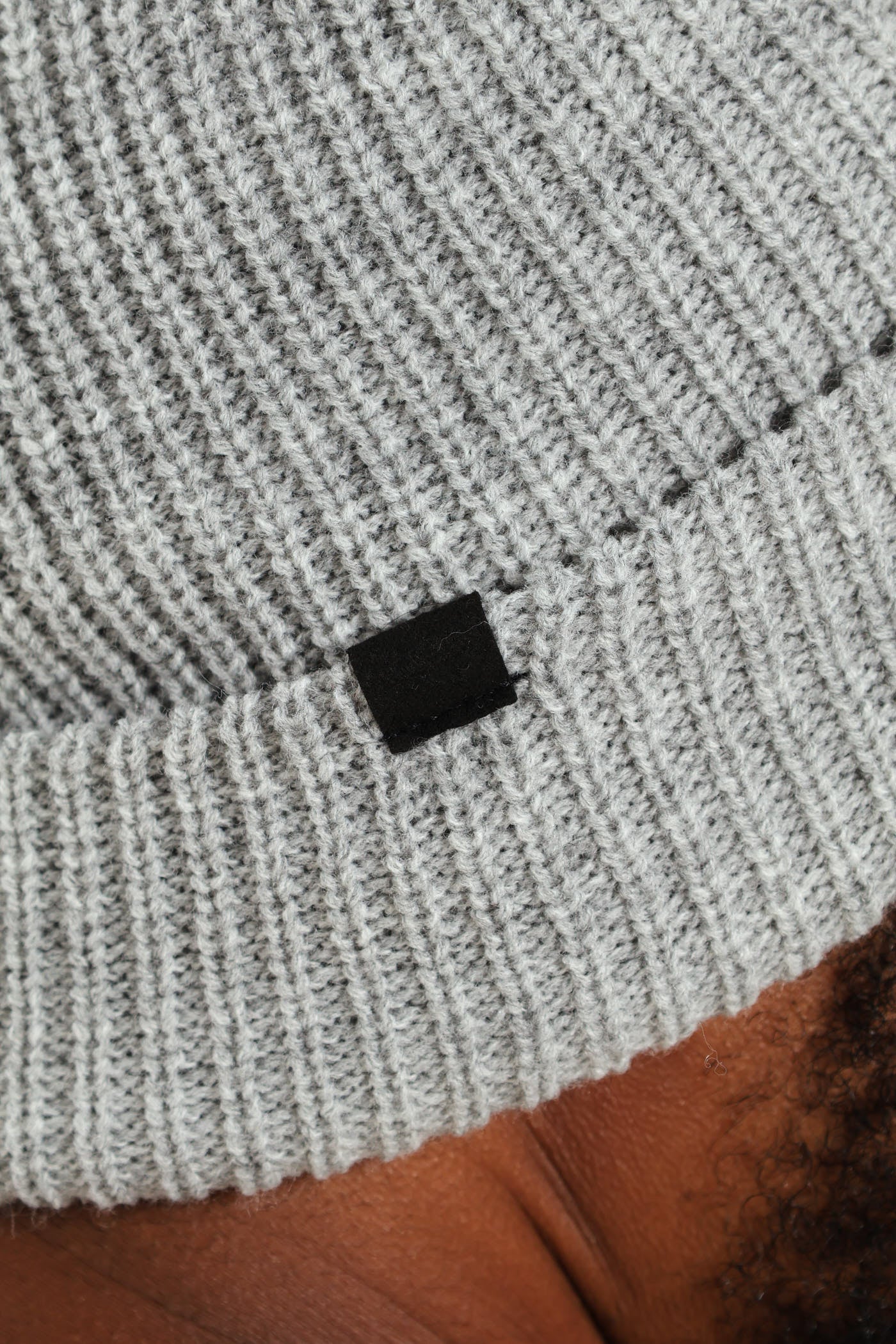 Mens Ribbed Beanie - Grey Melange – Edgars
