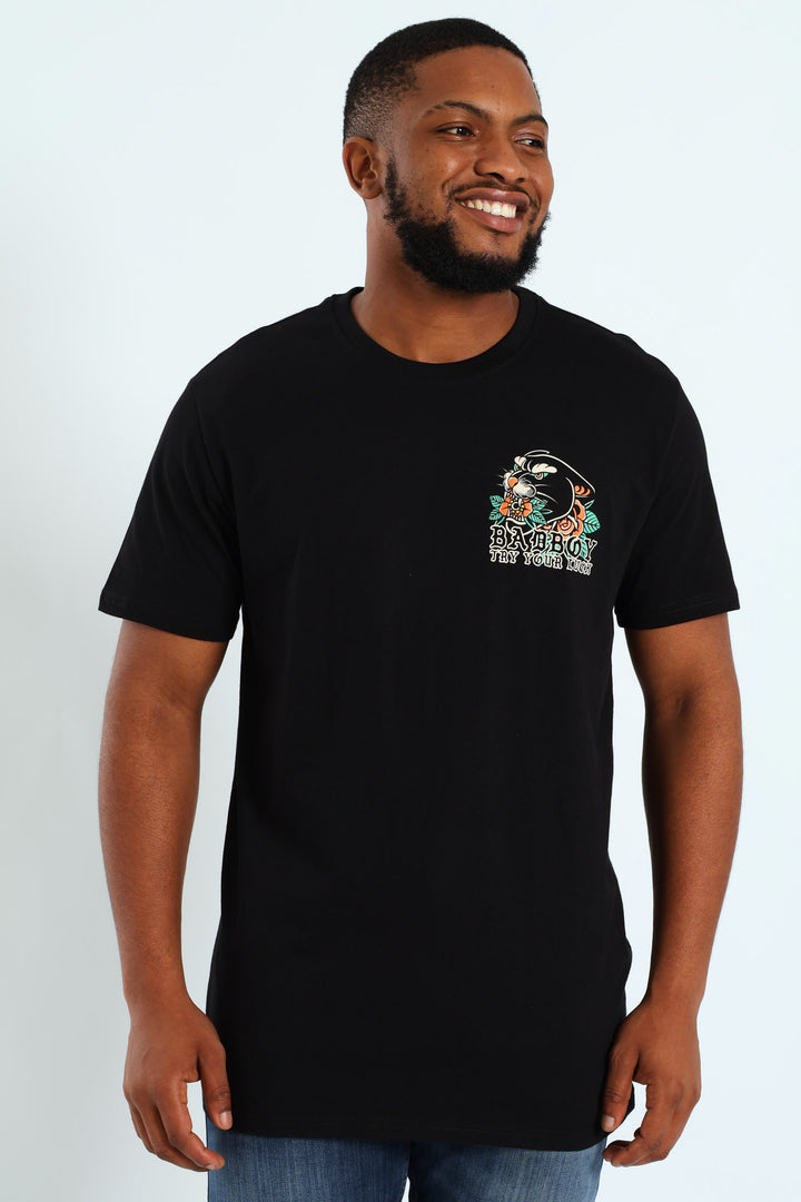Panther Try Your Luck Tee - Black