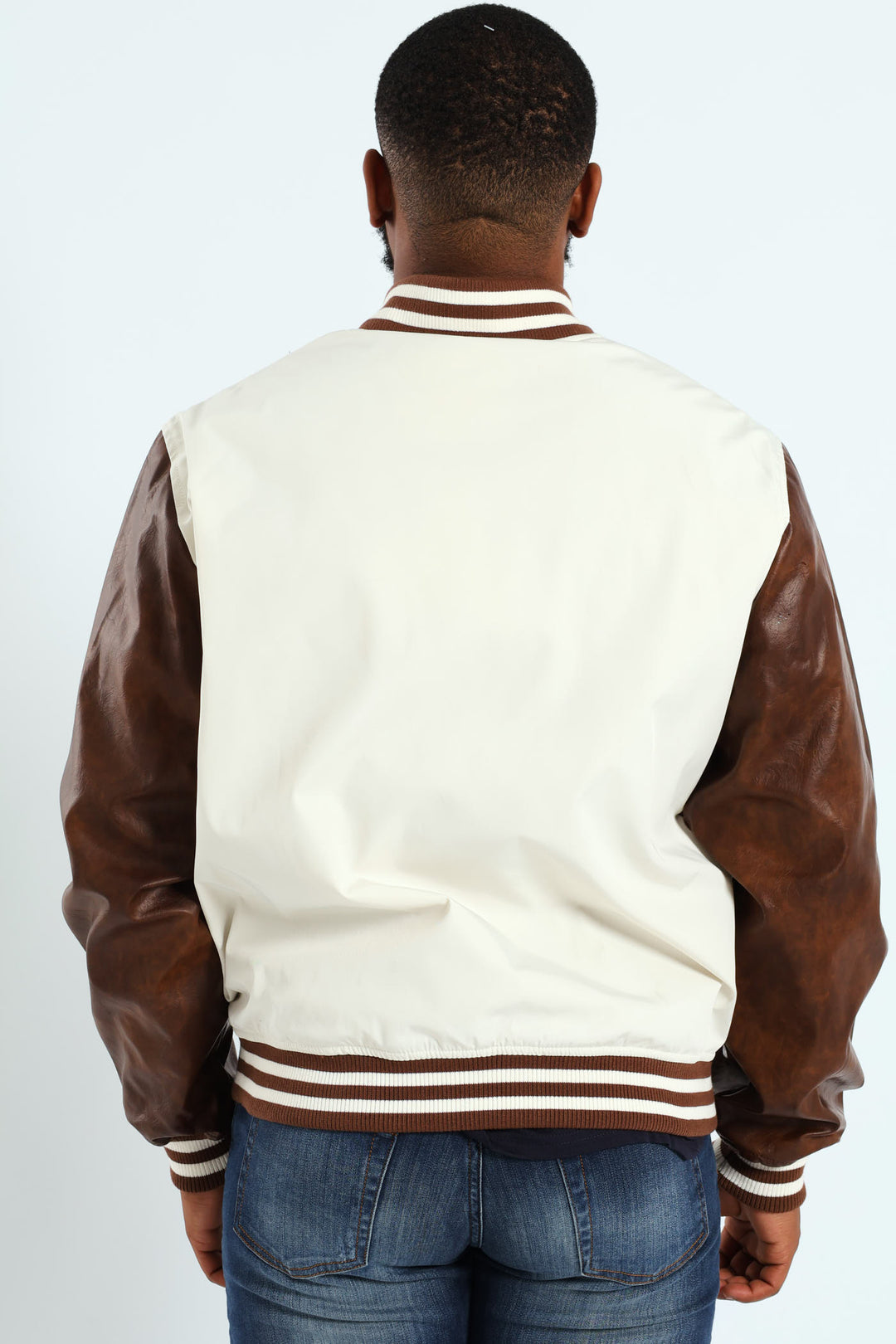 Varsity Bomber Jacket - Vanilla