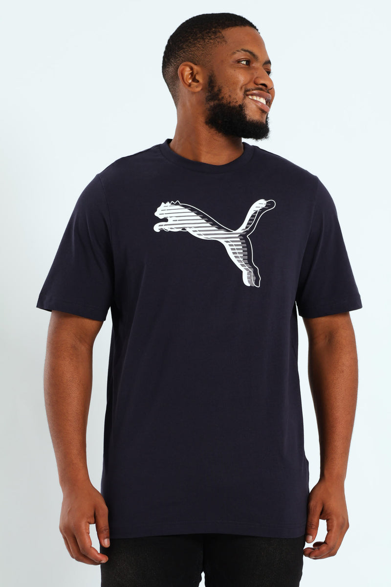 Graphics Cat Logo Tee - Navy