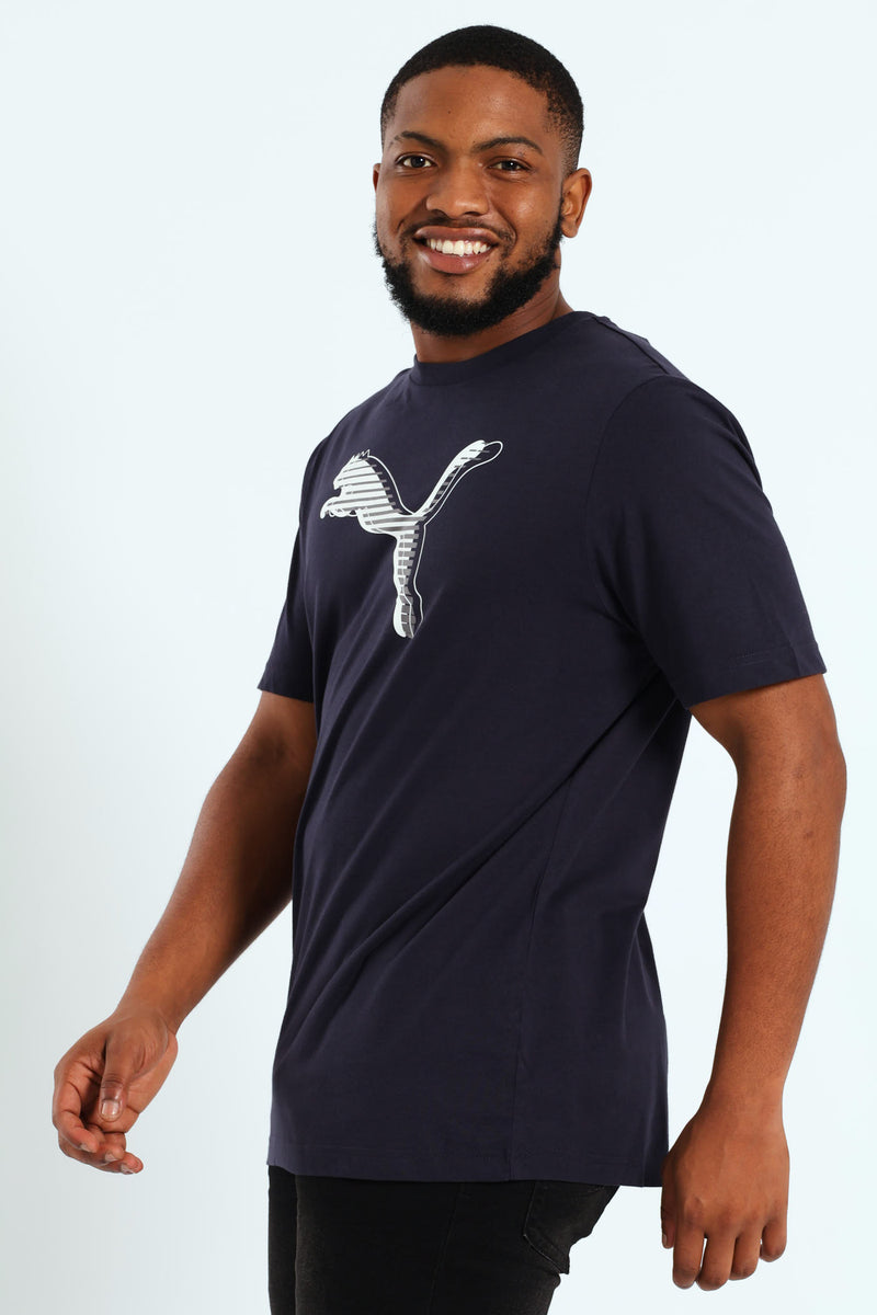 Graphics Cat Logo Tee - Navy