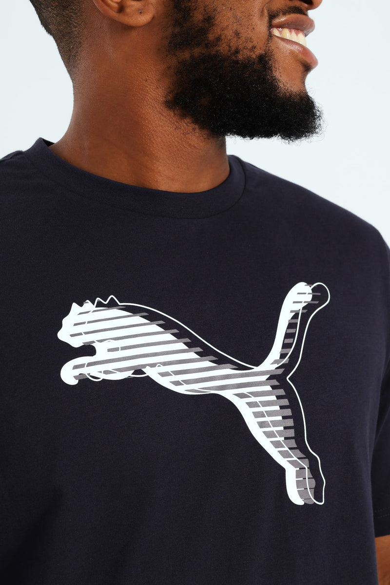 Graphics Cat Logo Tee - Navy