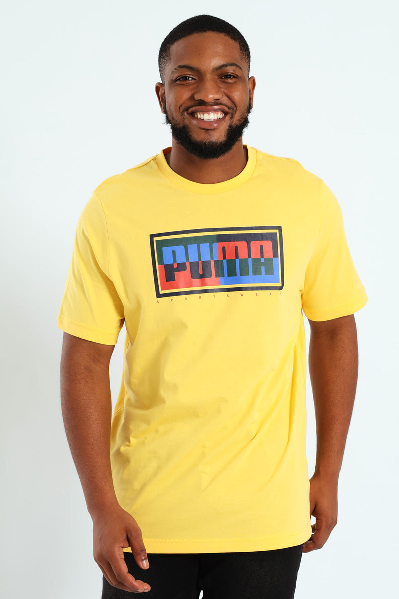 Graphics Box Tee - Yellow
