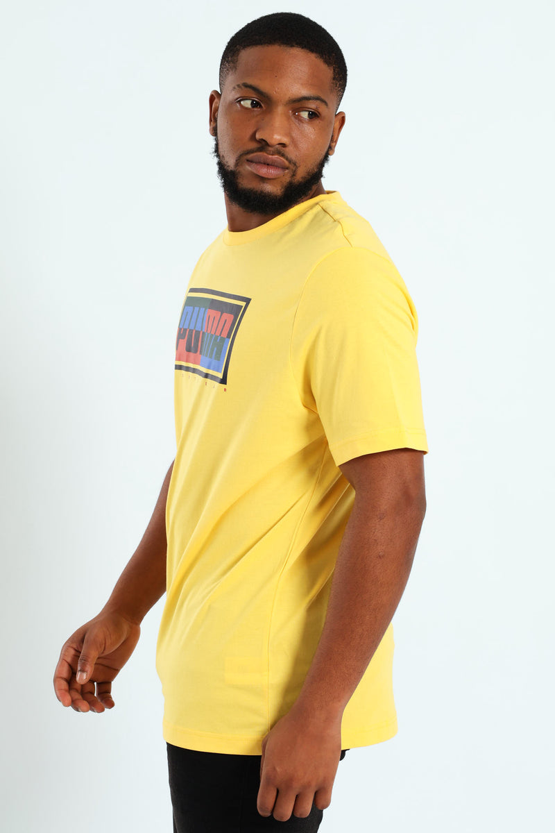 Graphics Box Tee - Yellow