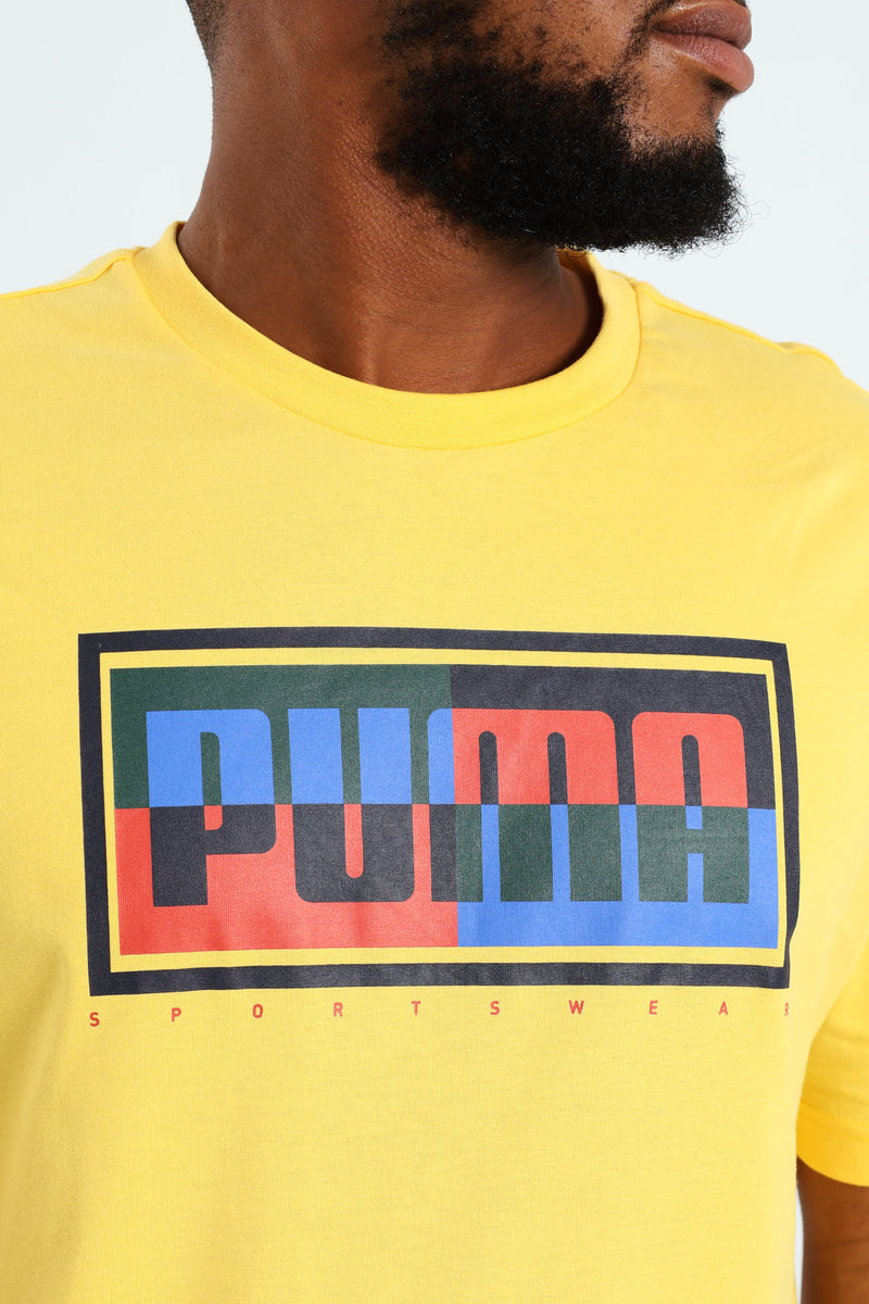 Graphics Box Tee - Yellow