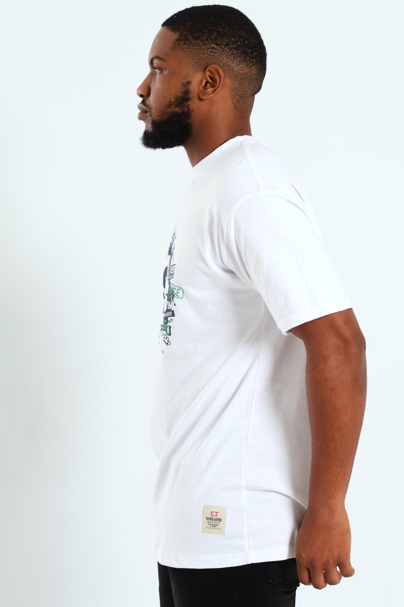 Rhino Multi Pic Tee - White