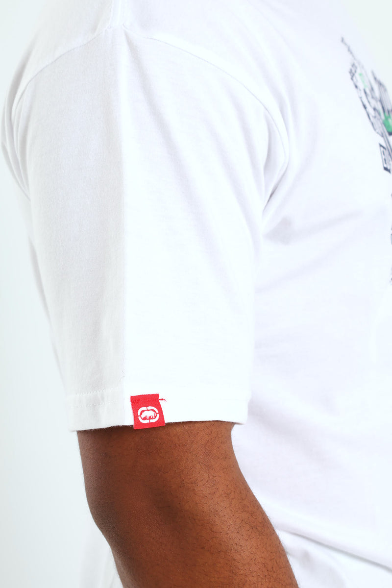 Rhino Multi Pic Tee - White